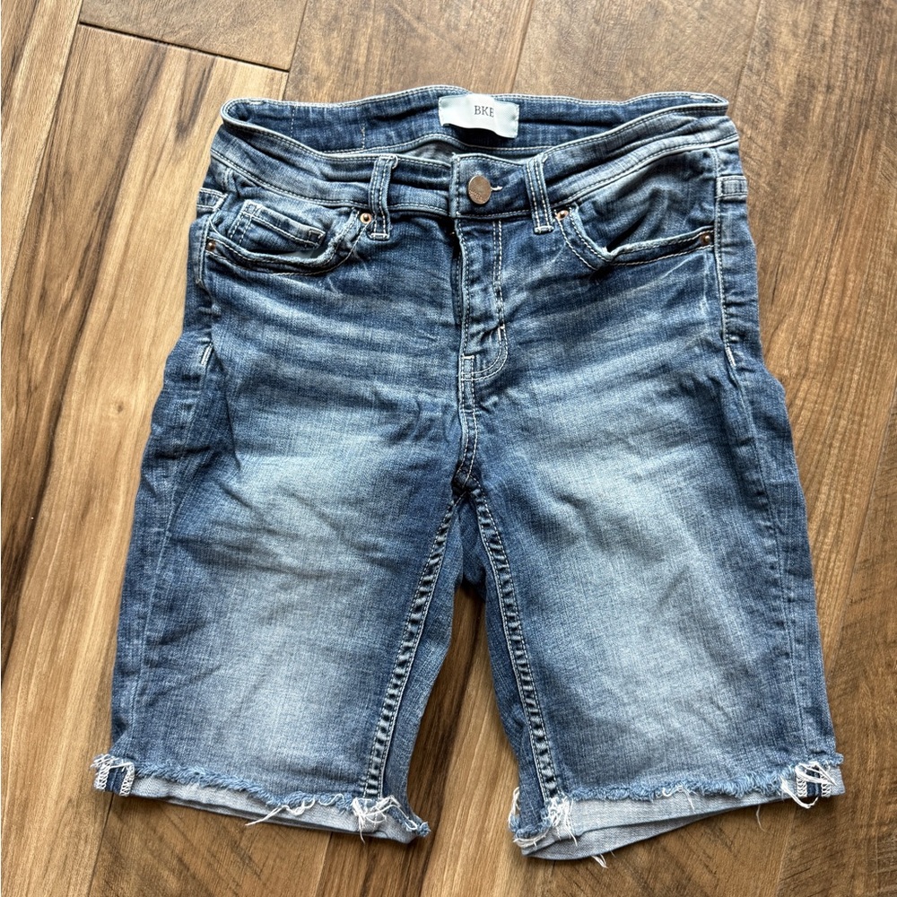BKE Payton Faded Blue Jean Shorts
